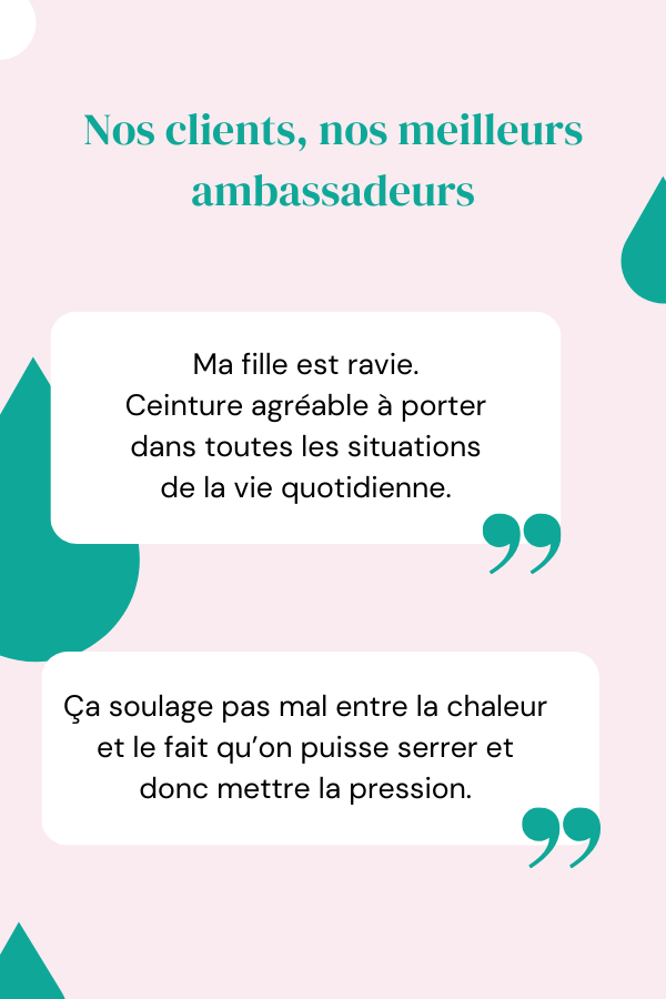 Bouillotte ceinture 100% coton pour soulager les douleurs menstruelles