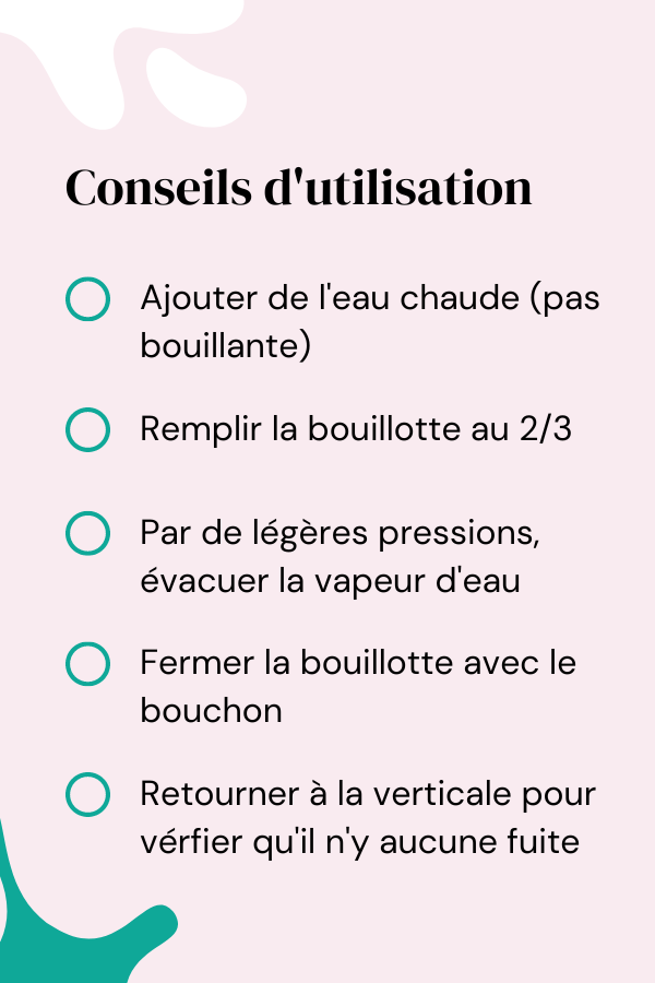 Mini bouillotte à eau 0,8L