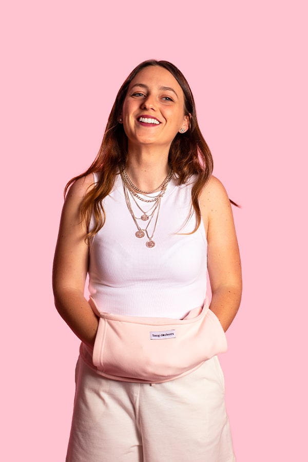 Bouillotte ceinture 100% coton pour soulager les douleurs menstruelles